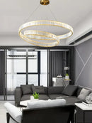 Ljojo LED Crystal Pendant Chandelier for Bedroom Living Room