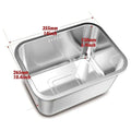 Ljojo 10L Stainless Steel Kitchen Sink Bowl for Multipurpose Dishwashing