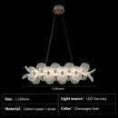 Crystal Flower Chandelier Artistic Pendant Light for Dining Room by Ljojo | Indoor Lighting Home Decor