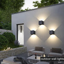 Ljojo LED Cube Wall Sconce, Waterproof Aluminum Lamp for Indoor & Outdoor