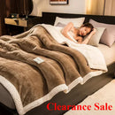 Ljojo 3-Layer Coral Fleece Winter Blanket - Warmth Quilt for Cozy Comfort