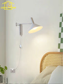 Bauhaus Atmosphere Cream Wind Swing Arm Wall Lamp LED E27 Staircase Bedside Reading by Ljojo