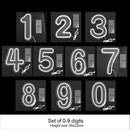 Ljojo™ LED Neon Digital Numbers Light Sign - 15-inch High, USB Powered
