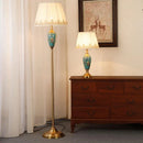 European Retro Ceramic Floor Lamp - Home Decoration Standing Light for Living Room by Ljojo