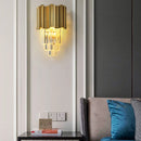 Modern Gold Crystal Wall Lamp LED Light E14 Bulbs Bedroom Living Room Lighting Ljojo