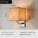 Ljojo Minimalist Fabric LED Wall Lamp for Bedroom and Living Room