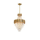 K9 Crystal Gold Chrome Chandelier - Luxury LED Ceiling Fixture for Living Room by Ljojo
