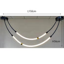 Ljojo Silicone Pendant Light Chandelier Nordic Modern Art LED Lamp Dining Room Bar Hall