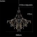 Ljojo Italian Minimalist LED Starry Sky Ceiling Pendant Light Chandelier Fixtures
