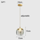Luxury Crystal Apple Copper Chandelier | Elegant Bedroom Hanging Lamp by Ljojo