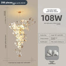 Ceramic Ginkgo Leaf Large Pendant Lamp for Villa Hotel Staircase by Ljojo