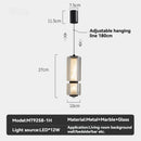 Italian Marble Glass Pendant Light Fixture | Minimalist Hanging Lampshade by Ljojo