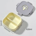 Ljojo Divided Lunch Box: Leakproof Portable Container for Salad, Fruit, and Bento