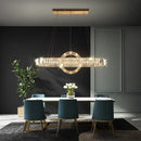 Ljojo Minimalist Crystal Pendant Light - Premium Italian Villa Hanging Fixture