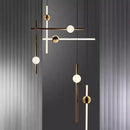 Ljojo Minimalist Modern Art Line Chandelier for Restaurant and Exhibition Hall