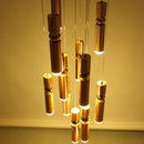 Ljojo Metal Bullet Pendant Chandelier for Bedroom Dining Kitchen GU10 Lustre Light