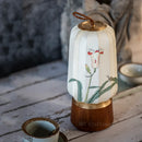 LED Hand Art Drawing Decoration Portable Table Lamp Traditional Style for Tea Room by Ljojo