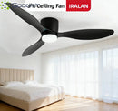 Modern Mute DC Motor 3-Color Dimmable Ceiling Lamps 6-Speed LED Chandelier for Living Room by Ljojo