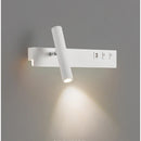Modern Nordic LED Wall Lamp with Switch USB - Indoor Lighting Sconce for Bedroom, Living Room by Ljojo