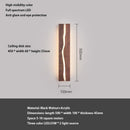 Chinese Style Black Walnut Bedroom Wall Lamps Modern Cracked Artistic Decor Lights by Ljojo