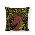 Linen Print Pillowcase 45X45CM Wildlife Collection by Ljojo