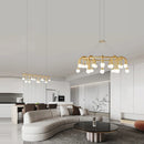 G9 Italian Copper Glass Bubble Chandelier by Ljojo - Luxury Hanging Lamp for Living Room