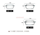 Ljojo 1400ml Glass Bowl with Lid - Heat-Resistant Microwave Soup & Salad Plate