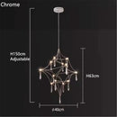 LED Crystal Chandelier: Romantic Starry Living Room Lighting by Ljojo