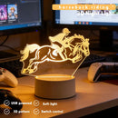 3D Luminous Horse Riding Night Light Home Decoration for Living Room & Bedroom by Ljojo