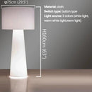 Ljojo Luxe Fabric Floor Lamp for Living Room, Bedroom, Hotel, Study - Italian Design