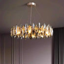 Ljojo Luxury Crystal Chandelier | Modern Dining Room Pendant Light Glowing with Elegance