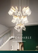 Large Chandeliers Modern Luxury: Ljojo Artistic Lighting for Living Room, Stairs, Art Decor