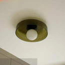 Green Glass Medieval Ceiling Lamp for Ljojo Home Decor