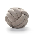 Cream White Art Deco Striped Knot Pillow - Handmade Soft Modern Cozy Decor for Home & Sofa.rm Ljojo