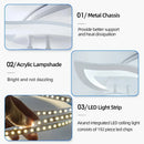 Ljojo Luxury Acrylic LED Ceiling Lamp Remote Dimming for Modern Living Room