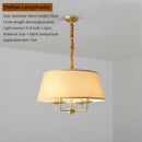 Ljojo Modern Ceiling Chandelier Stylish Fabric Lampshade LED Lights Living Room Bedroom Decor
