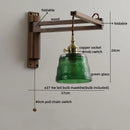 Ljojo LED Wood Glass Wall Lamp Modern Nordic Style for Home Decor