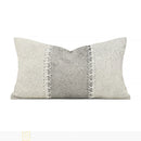 Ljojo Luxury Beige Grey Horsehair Weaving Sofa with High-End Pillows