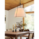 Ljojo Vintage American Cloth Chandelier Pendant Light Soft Glow for Kitchen Island and Bedroom