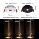 Ljojo LED Recessed Ceiling Downlights for Cabinet Display, Bedroom, Hallway, Foyer Spotlight