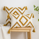Boho Velvet Embroidery Cushion Cover by Ljojo