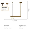 Modern Minimalist LED Pendant Light for Bedrooms Living Rooms Dining Rooms by Ljojo