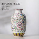 Ljojo™ Chinese Style Enamel Ceramic Vases Creative Home Office Decor