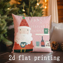 Ljojo Merry Santa Christmas Pillow Covers for Sofa Bedroom Car - Rectangular Cushion