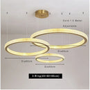 Modern Led Chandelier Pendant Light for Living Room, Ljojo Acrylic Indoor Lighting Fixture.