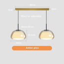 Nordic Designer Glass Chandelier Living Room Luxury Pendant Light by Ljojo