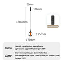 Modern Glass Pendant Lights for Bedroom Dining Room by Ljojo - Stylish Night Lighting Décor