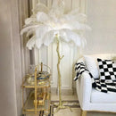 LED Feather Floor Lamp by Ljojo: Stylish Ostrich Ins Live Room Decor