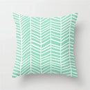 Ljojo Mint Green Geometric Animal Print Pillowcase for Home and Office Decor