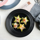 Ljojo Macaron Plate: Brushed Flat Plate for Vegetables, Steak, Pasta, Cake, Breakfast